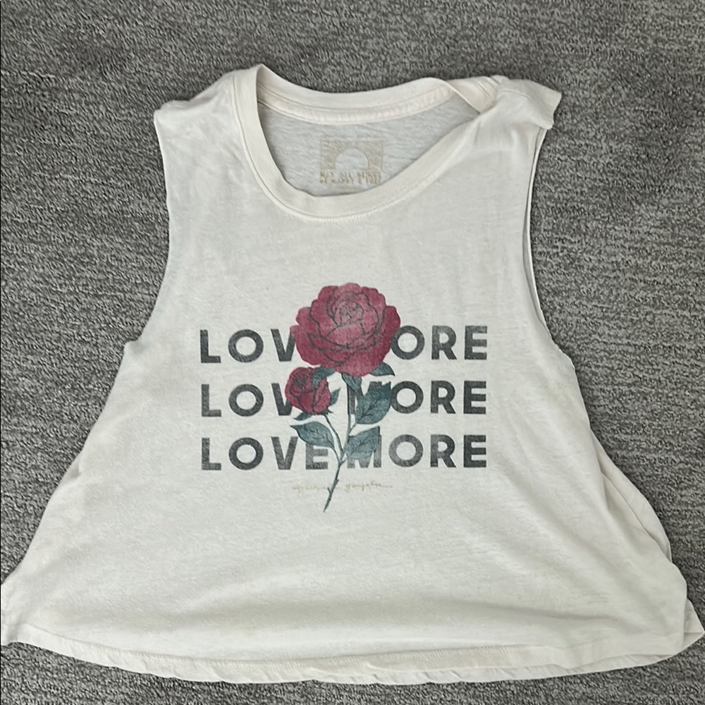 Spiritual Gangster Women's White Graphic Tank Top